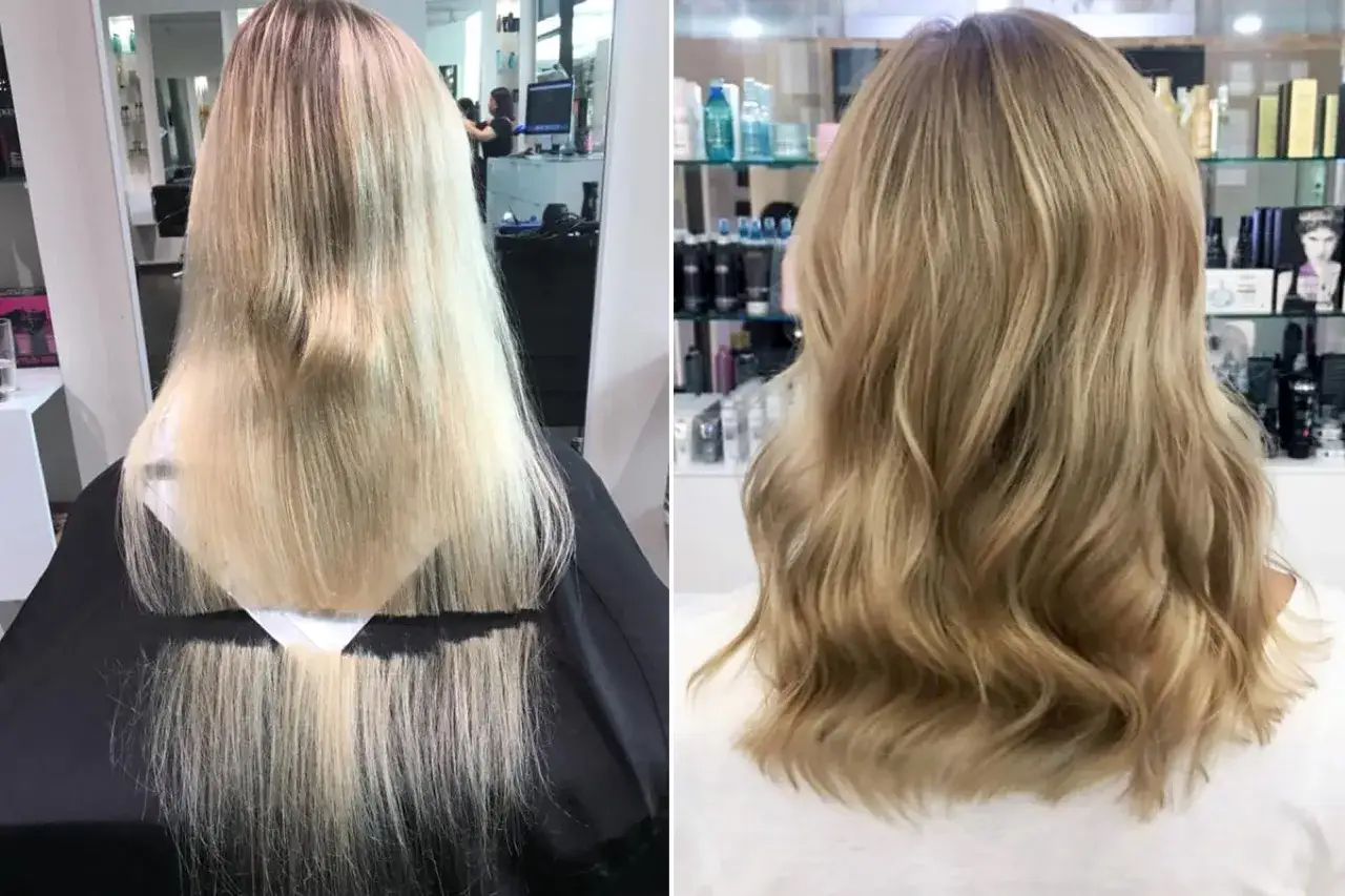 verschiedene frisuren für dünne lange haare vor und nach