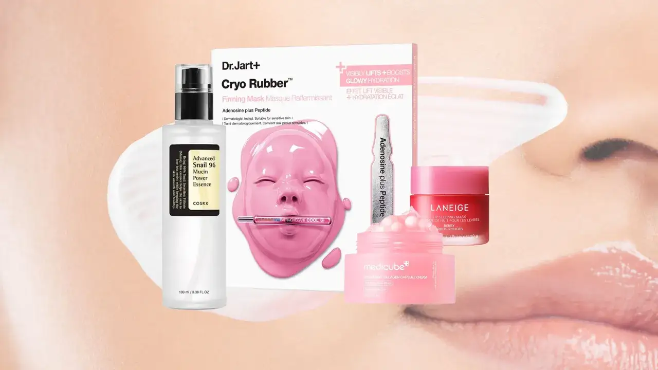 Diverse koreanische Kosmetikprodukte