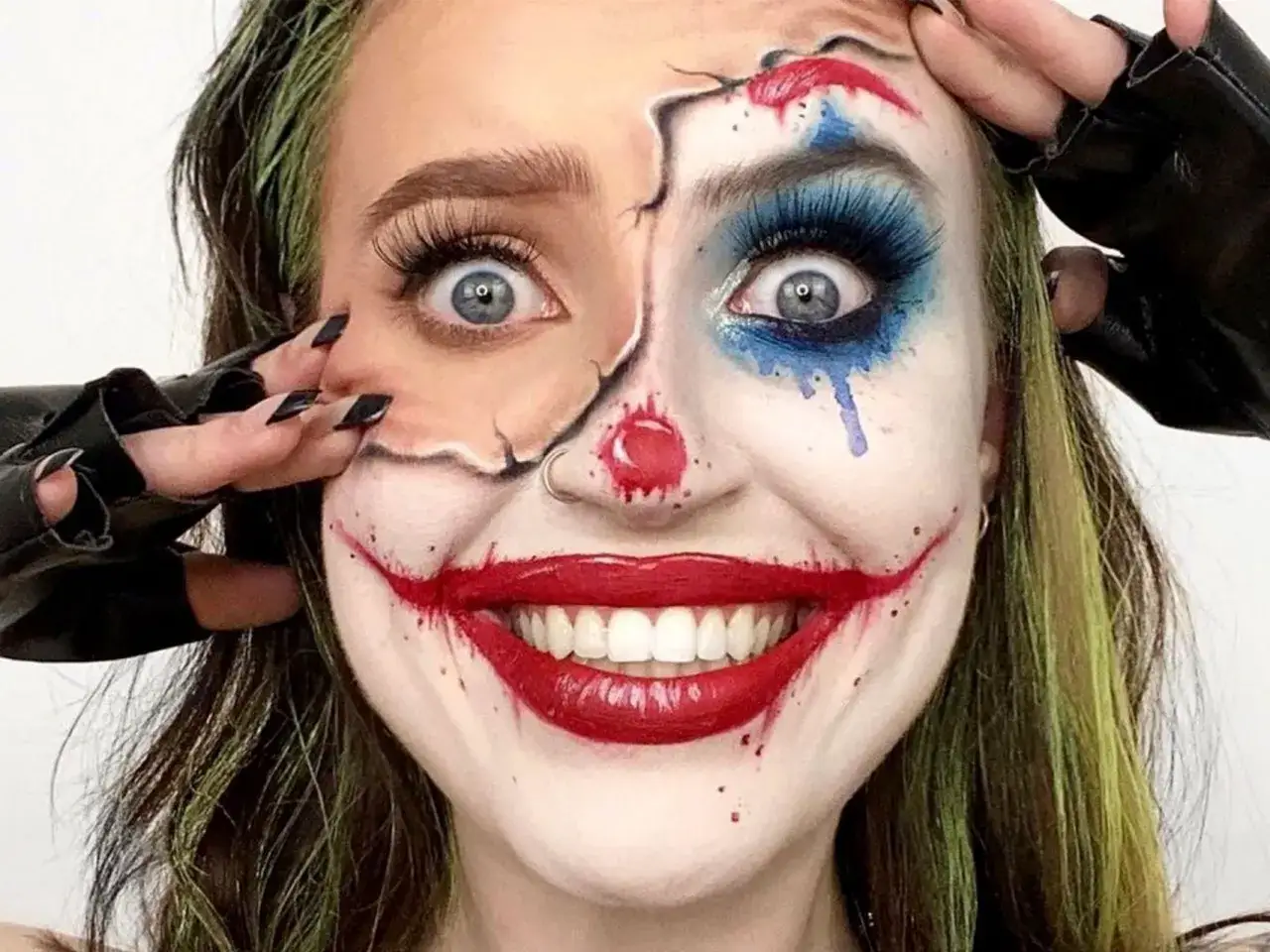 Klassischer Joker Make-up Look